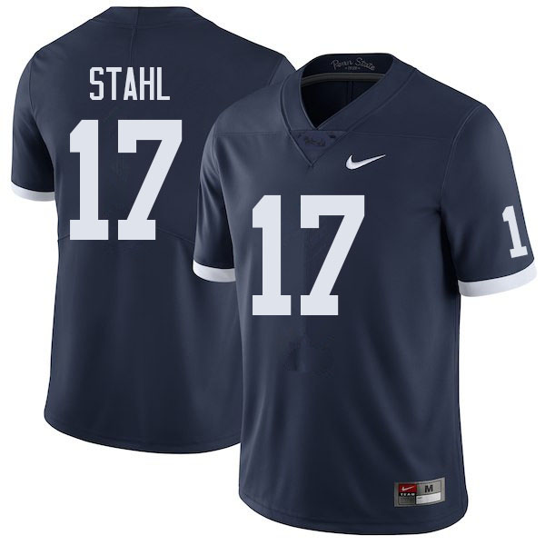 NCAA Nike Men's Penn State Nittany Lions Mason Stahl #17 College Football Authentic Navy Stitched Jersey HBE3798ZL